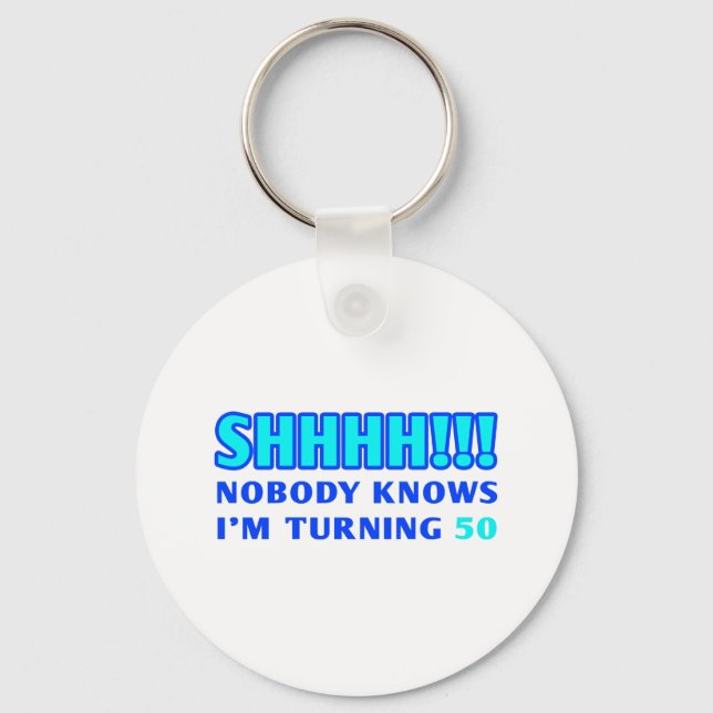 50 Year Old Gag Gift Key Ring (Front)
