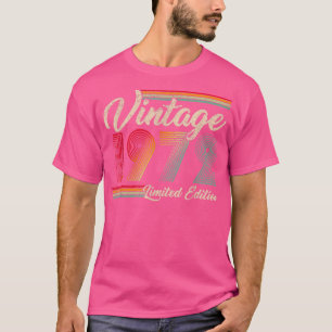 50 Year Old Gift 50th Birthday Vintage 1972 Limite T-Shirt