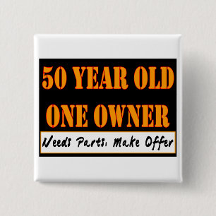 50 Year Old, One Owner - Needs Parts, Make Offer 15 Cm Square Badge