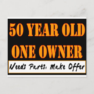 50 Year Old, One Owner - Needs Parts, Make Offer Postcard