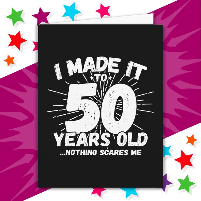 50 Year Old Sarcastic Meme Funny 50th Birthday Card (Creator Uploaded)