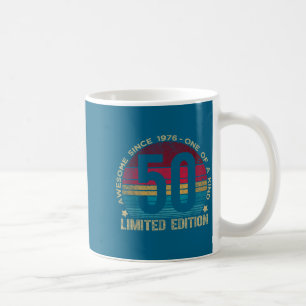 50 Year Old Vintage 1976 Limited Edition 50th Birt Coffee Mug