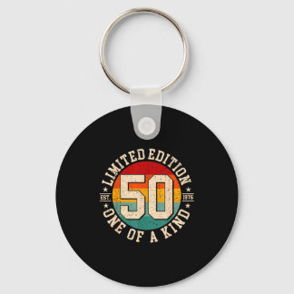 50 year old vintage 1976 limited edition 50th key ring