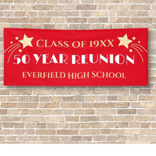  50 Years! 10 Ft Big Class Reunion banner