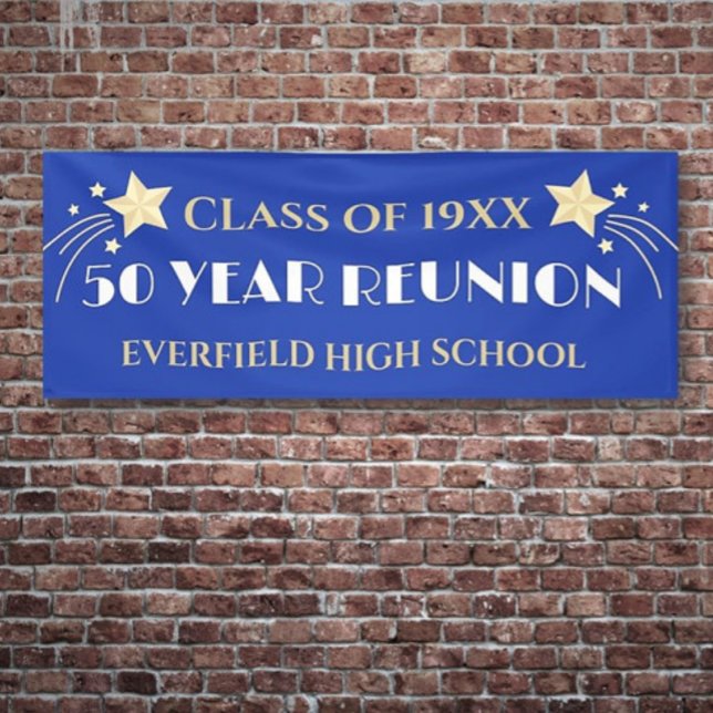  50 Years! 10 Ft Big Class Reunion banner (Creator Uploaded)