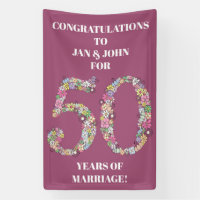 50 Years 50th Wedding Marriage Anniversary