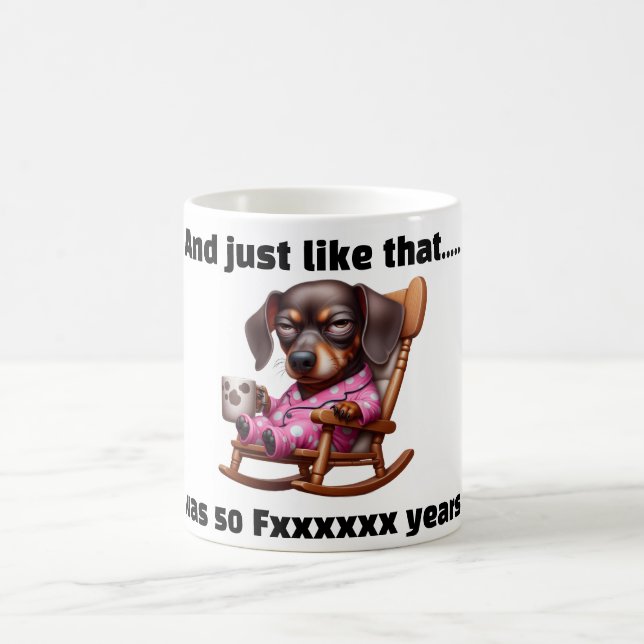50 Years Ago Coffee Mug (Center)