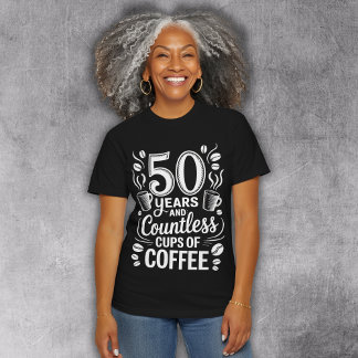 50 Years and Countless Cups of Coffee  Tri-Blend Shirt