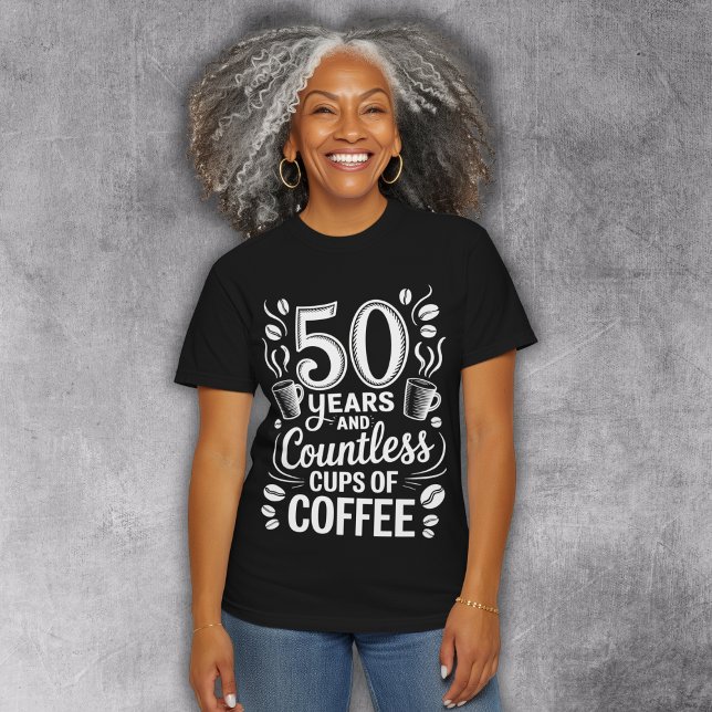 50 Years and Countless Cups of Coffee  Tri-Blend Shirt (Creator Uploaded)