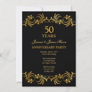 50 Years Anniversary Party Invitation
