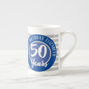 50 Years Birthday Commemorative Bone China Mug