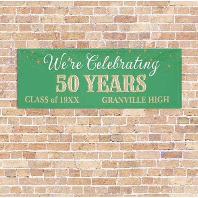 50 Years! CUSTOM 8 FT Class Reunion banner (Creator Uploaded)
