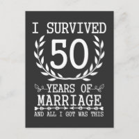 50 Years Husband Wife 50th Wedding Anniversary