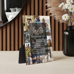 50 Years Infinity Photo Collage Anniversary Gift Plaque