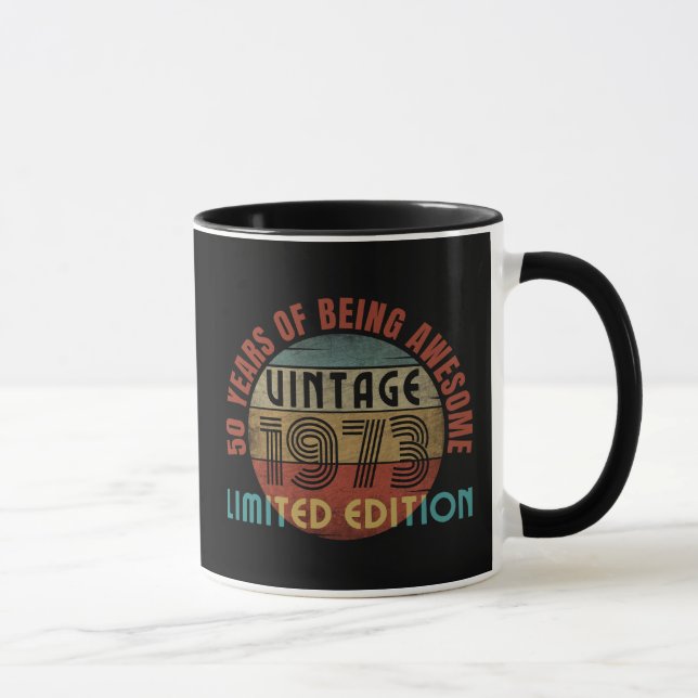 50 years of being awesome   mug (Right)