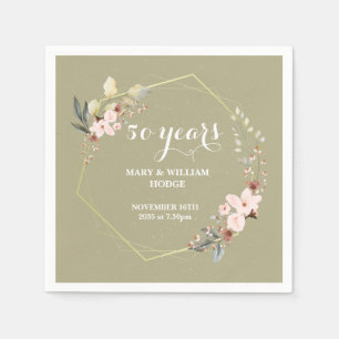 "50 Years of Forever: An Anniversary to Remember"  Napkin