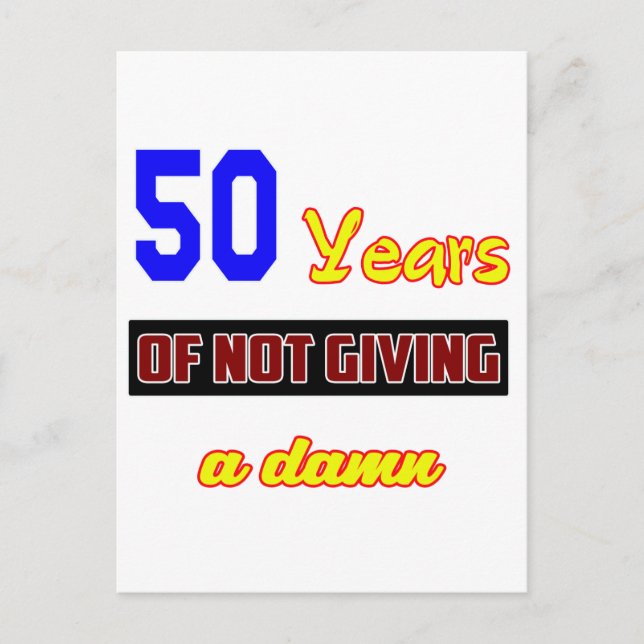 50 years of not giving a postcard (Front)