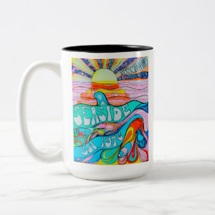 50 Years of Seaside Two-Tone Coffee Mug