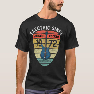 50 Years Old 1972 Limited Edition Vintage Guitar  T-Shirt