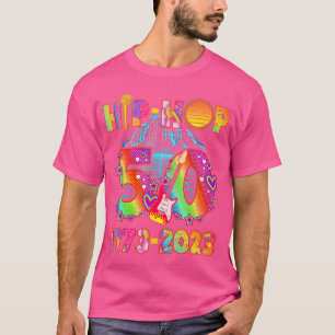 50 Years Old 50Th Anniversary Hip Hop Tie Dye Musi T-Shirt