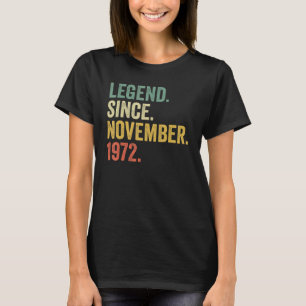 50 Years Old 50th Bday Men Legend Since November 1 T-Shirt