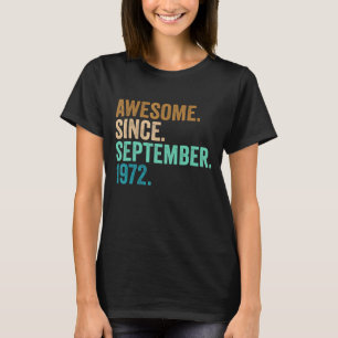 50 Years Old  50th Birthday Awesome Since Septembe T-Shirt