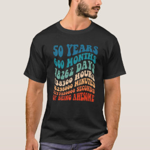 50 Years Old 50th Birthday Cool Vintage Retro 600  T-Shirt