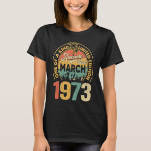 50 Years Old 50th Birthday  Vintage Retro March 19 T-Shirt