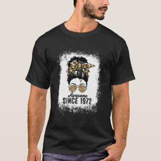 50 Years Old Awesome Since 1972 Leopard 50Th Birth T-Shirt