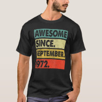 50 Years Old Awesome Since September 1972 50th 12