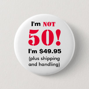 50 years old button