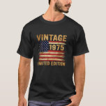 50 Years Old Gifts Vintage 1975 50th Birthday Amer T-Shirt<br><div class="desc">50 Years Old Gifts Vintage 1975 50th Birthday American Flag</div>