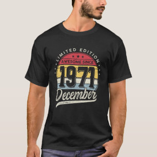 50 Years Old Limited Edition Awesome Since 1971 De T-Shirt