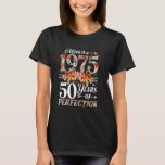 50 Years Old Made In 1975 Floral 50th Birthday Gif T-Shirt<br><div class="desc">50 Years Old Made In 1975 Floral 50th Birthday Gifts Women</div>