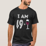 50 Years Old Red Wine Glass 50th Birthday Shirt<br><div class="desc">50 Years Old Red Wine Glass 50th Birthday Shirt</div>