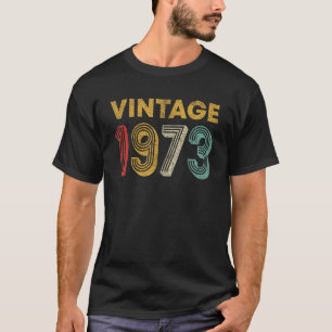 50 Years Old   Retro Vintage 1973 50th Birthday T-Shirt