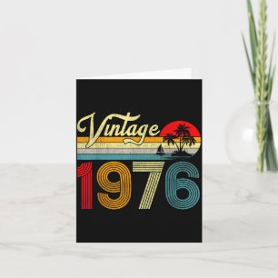 50 Years Old Vintage 1976 50th Birthday Men Women  Card
