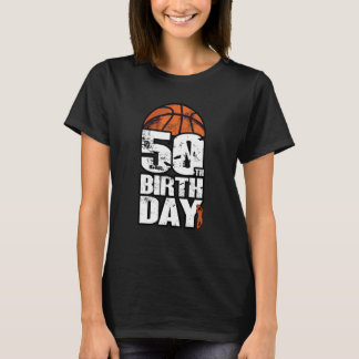 50 Years Old Vintage Basketball 50th Birthday T-Shirt