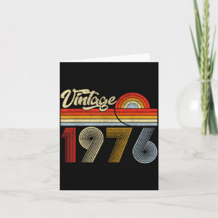 50 Years Old Vintage Made In 1976 50th Birthday Re Card