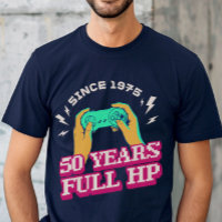 50 Years Retro Full HP Video Gamer Birthday