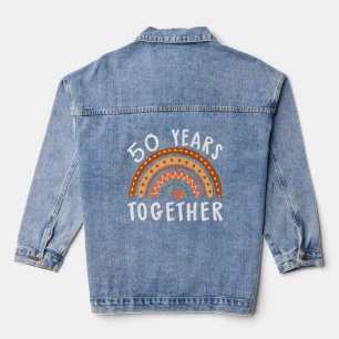 50 Years Together 50th Marriage Anniversary Husban Denim Jacket