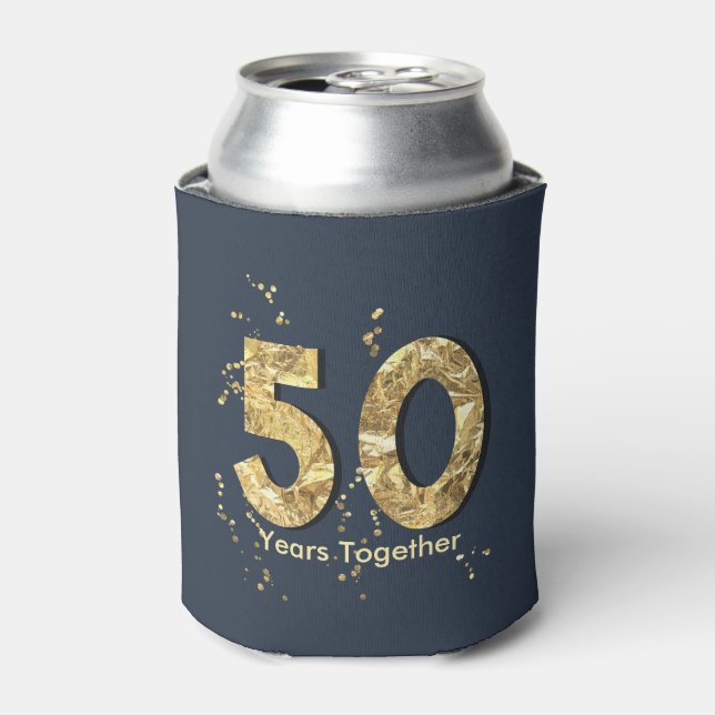 50 Years Together Golden Anniversary Cooler (Can Front)