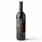 50 Years Young Red Gold Vintage Lights Elegant