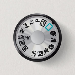 50D Mode Dial 3 Cm Round Badge