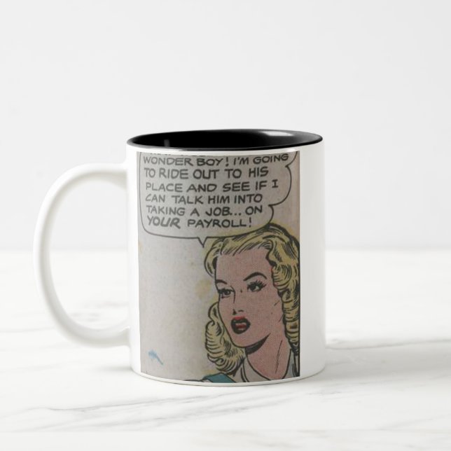 50s Classic Comics Two-Tone Coffee Mug (Left)