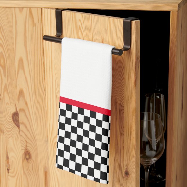 50's diner kitchen towel (Thirds Fold)