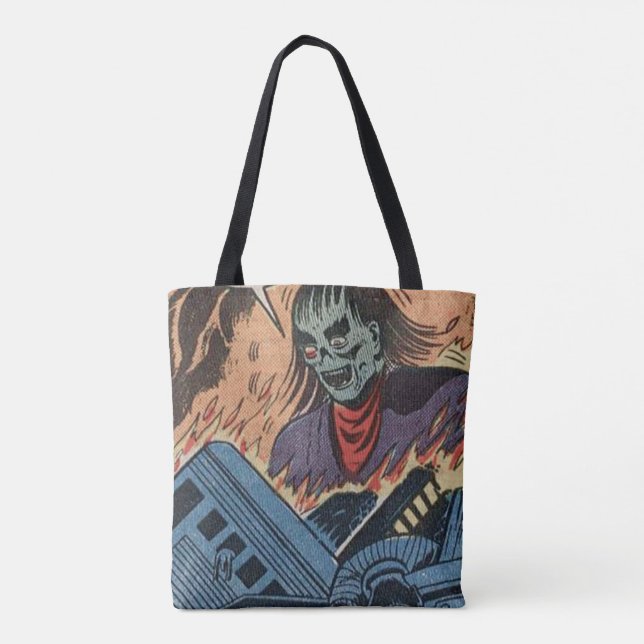 50s Horror Comic | Best gift for comics lover Tote Bag (Back)