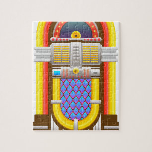 50s old fashioned jukebox jigsaw puzzle