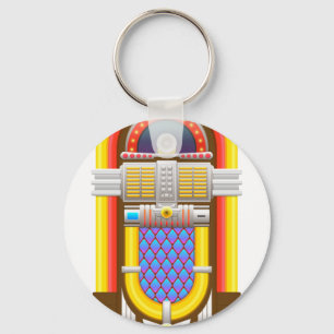 50s old fashioned jukebox key ring