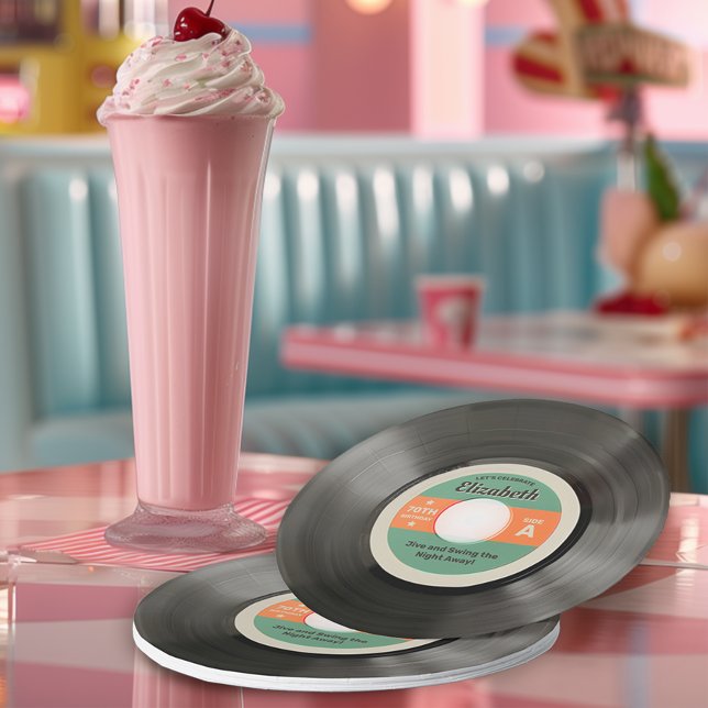 50's Record Style Paper Plate (Creator Uploaded)